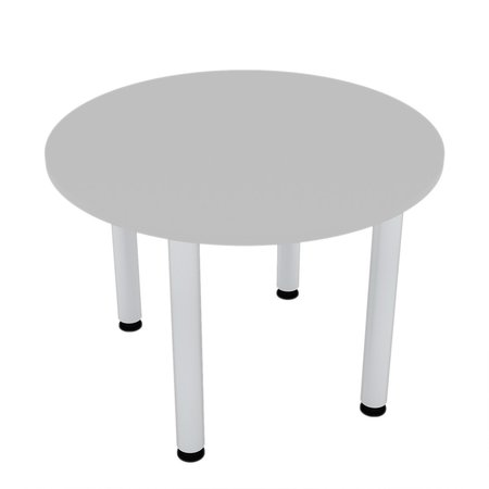 SKUTCHI DESIGNS 42in. Small Round Table Metal Post Legs Conference Room Breakroom HAR-RD-42-POST-XD01